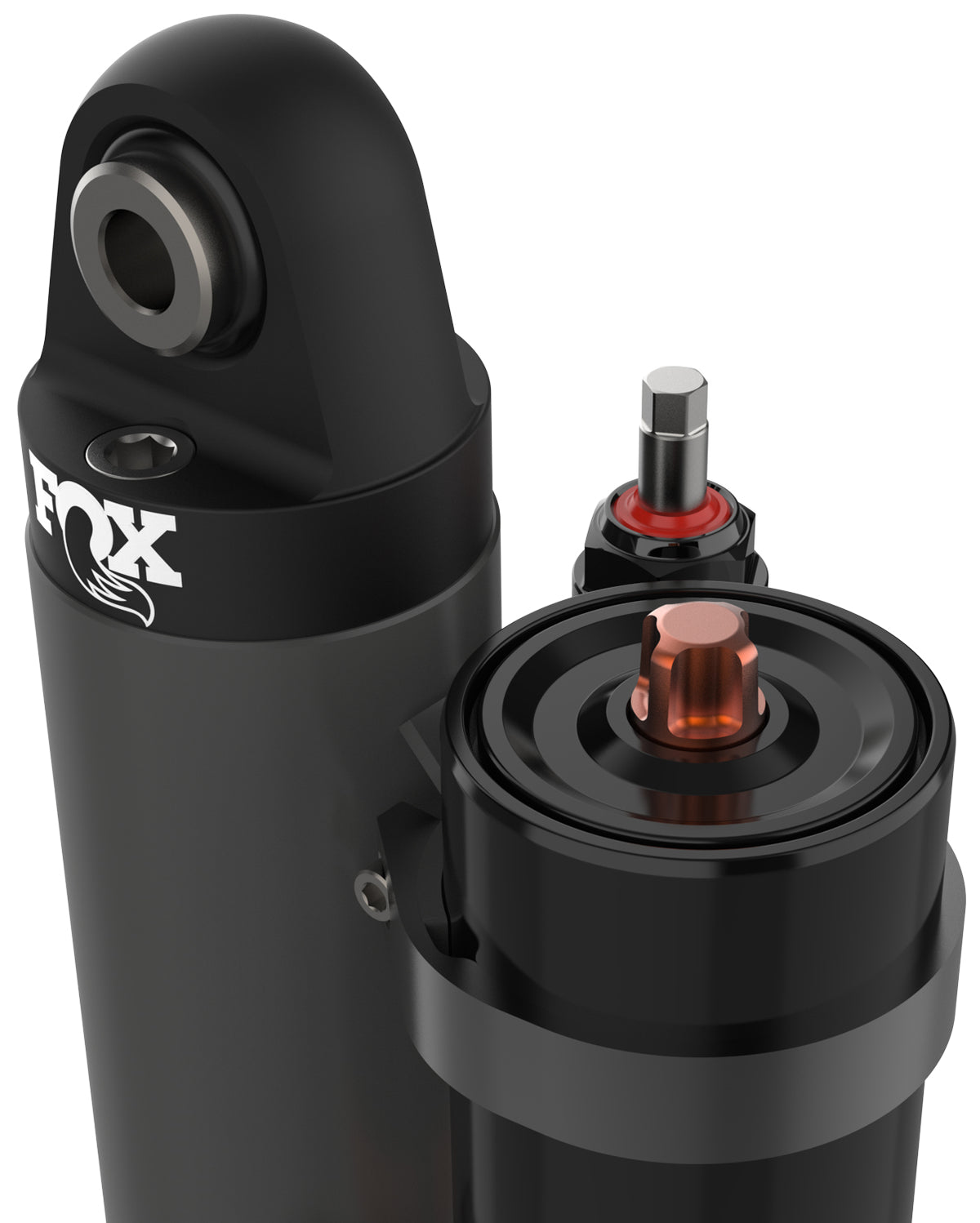 FOX 2.5 x 10 in. External Bypass Piggyback Shock- (Right) - 981-25-402-R