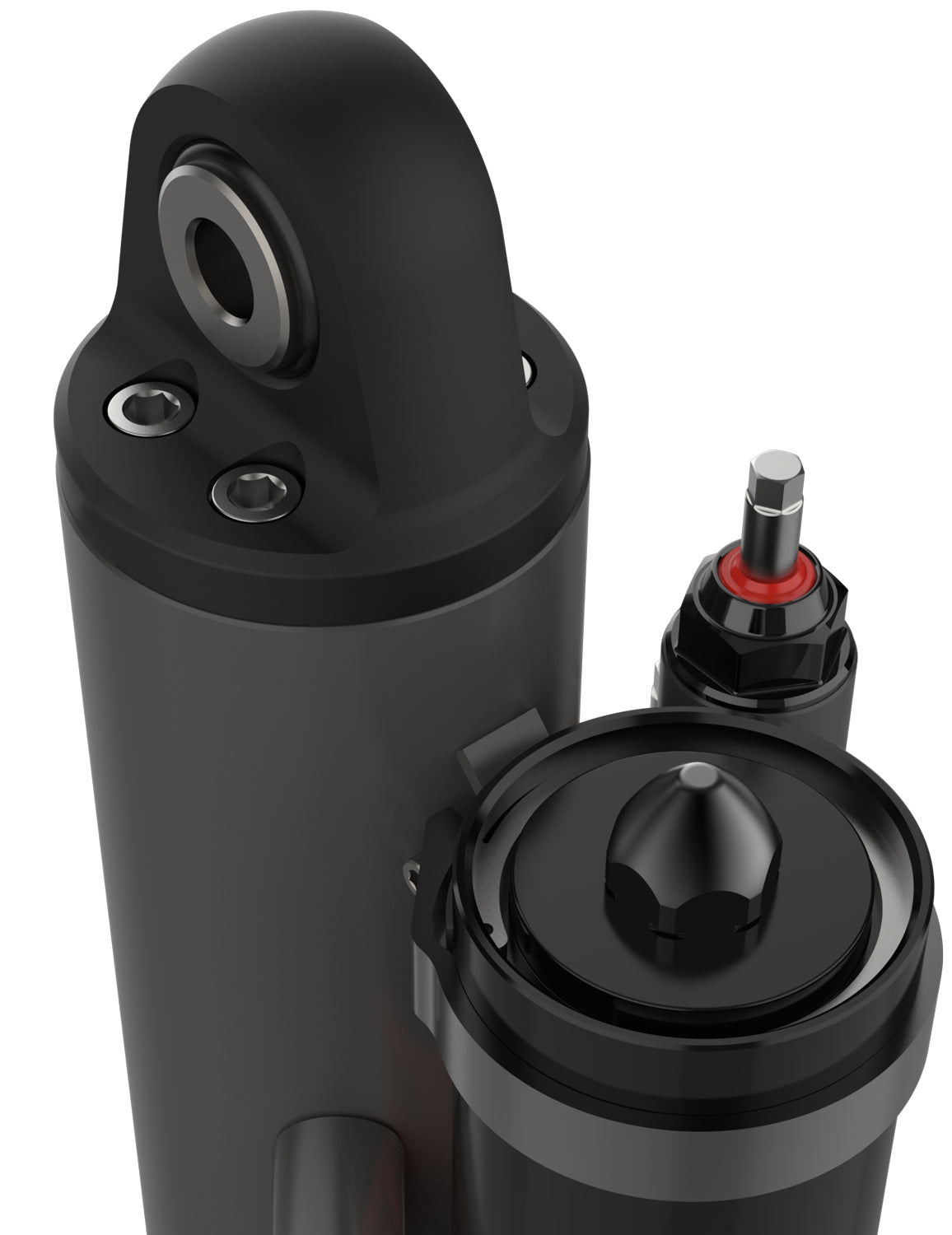 Fox 3.5 Factory Race 3/4in Shaft 5-Tube External Bypass 14in Piggyback Shock - Left - 981-35-401-L
