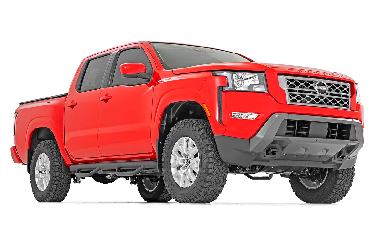 Rough Country - 2.5 Inch Leveling Kit - Red Spacers - Nissan Frontier (05-25)/Xterra (05-15) - 867RED for 2005-2023 Nissan Fr