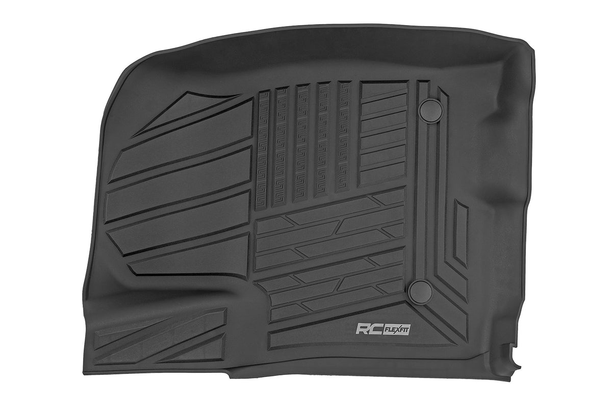 Rough Country - Flex-Fit Floor Mats - Front - Bucket - Chevy/GMC 1500/2500HD/3500HD (19-25 & Classic) - FF-2161 for 2019-2024