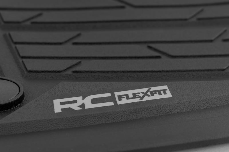 Rough Country - Flex-Fit Floor Mats - First & Second Row - Chevy/GMC 1500/2500HD/3500HD (19-26 & Refresh) - FF-21612