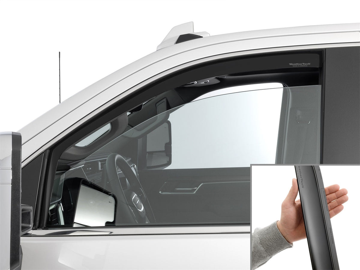 Weathertech - Side Window Deflector - Front Matte Black Tint - 80977IMB