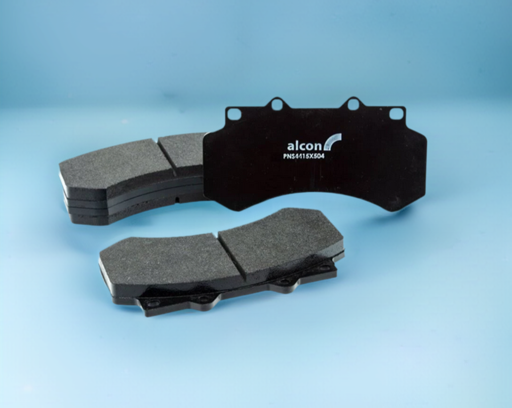 Alcon CIR15/AV1/T16.5mm RD65.5mm Axle Set Brake Pad Set (4) Shimmed - PNS4415X504S.4