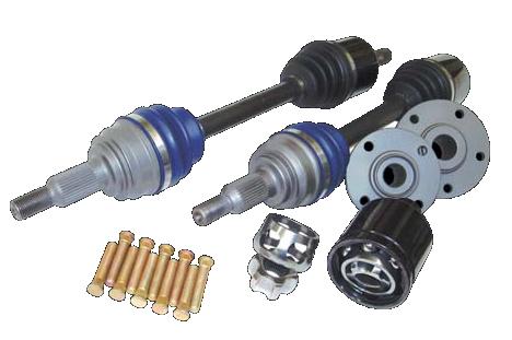 DSS Honda 2001-2003 Civic Si EP 850HP Level 5.9 Axle/Hub Kit (4-Lug Hubs) KS56 - 510409 for 2002-2005 Honda Civic - angle vie
