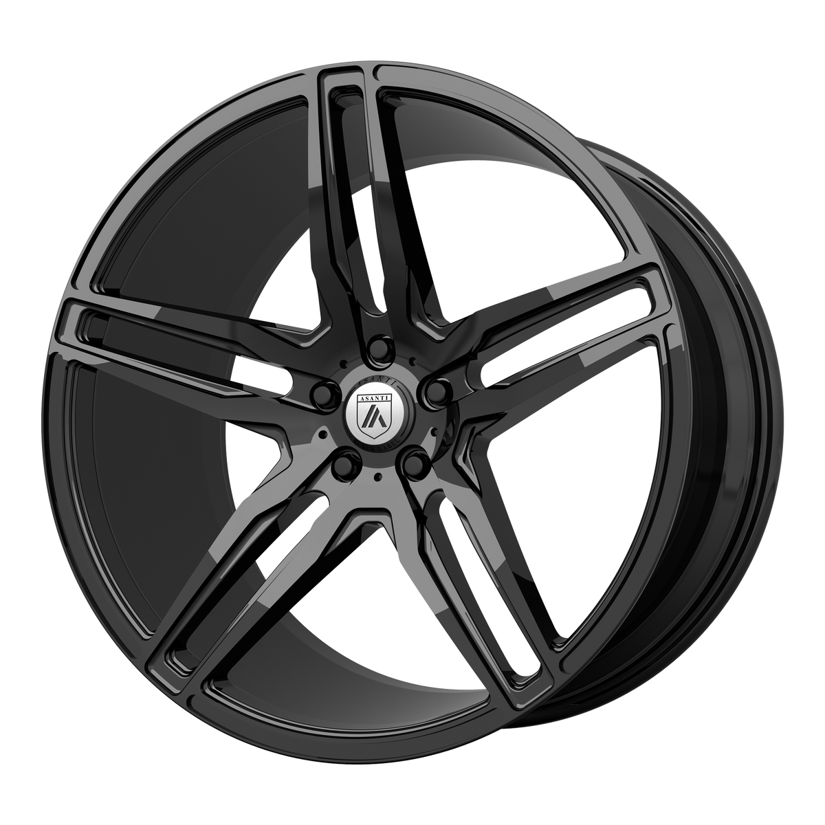 Asanti Black Abl-12 Orion 22X10.5 5X115 +25MM Gloss Black