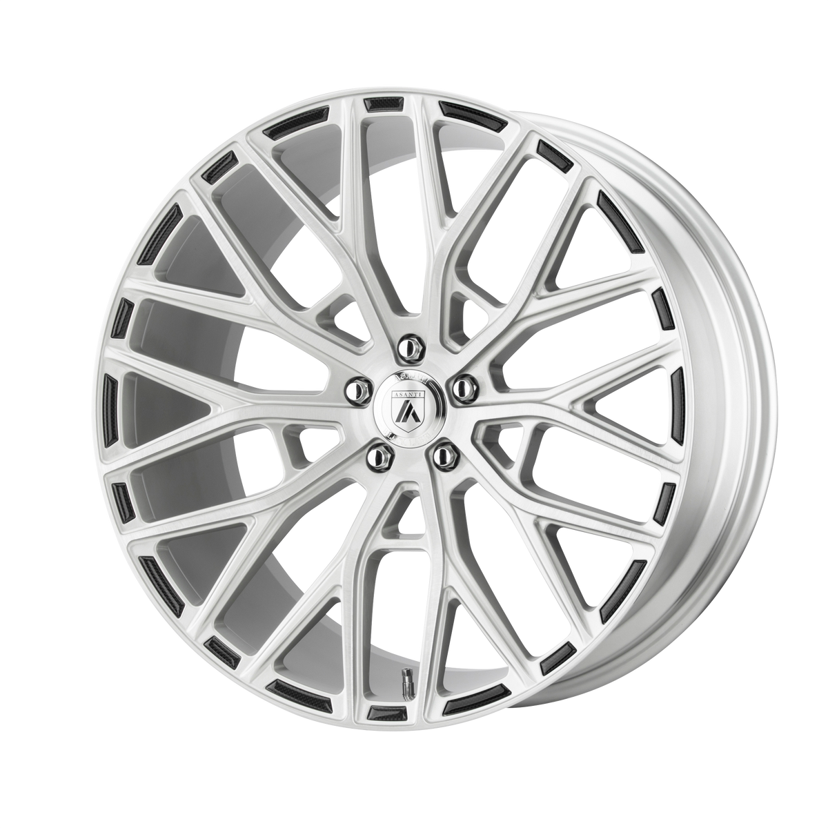 Asanti Black Abl-21 Leo 20X10.5 5X112 +27MM Brushed Silver