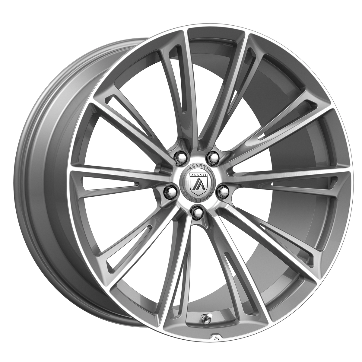 Asanti Black Abl30 Corona 22X9.5 6X139.7 +30MM Titanium Brushed
