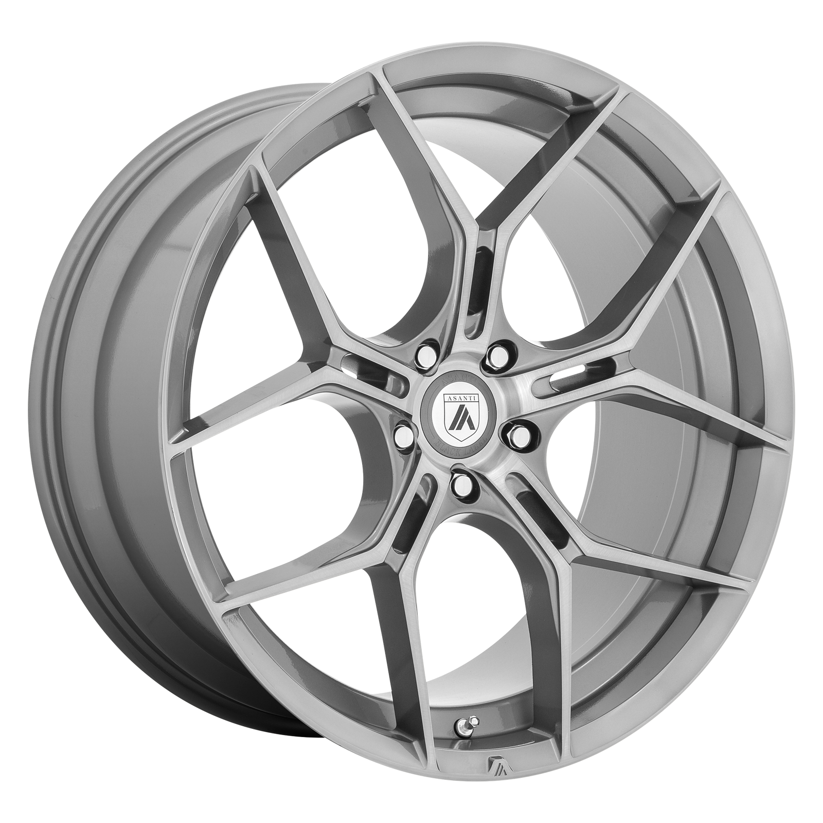 Asanti Black Abl-37 Monarch 22X10.5 5X112 +40MM Titanium Brushed