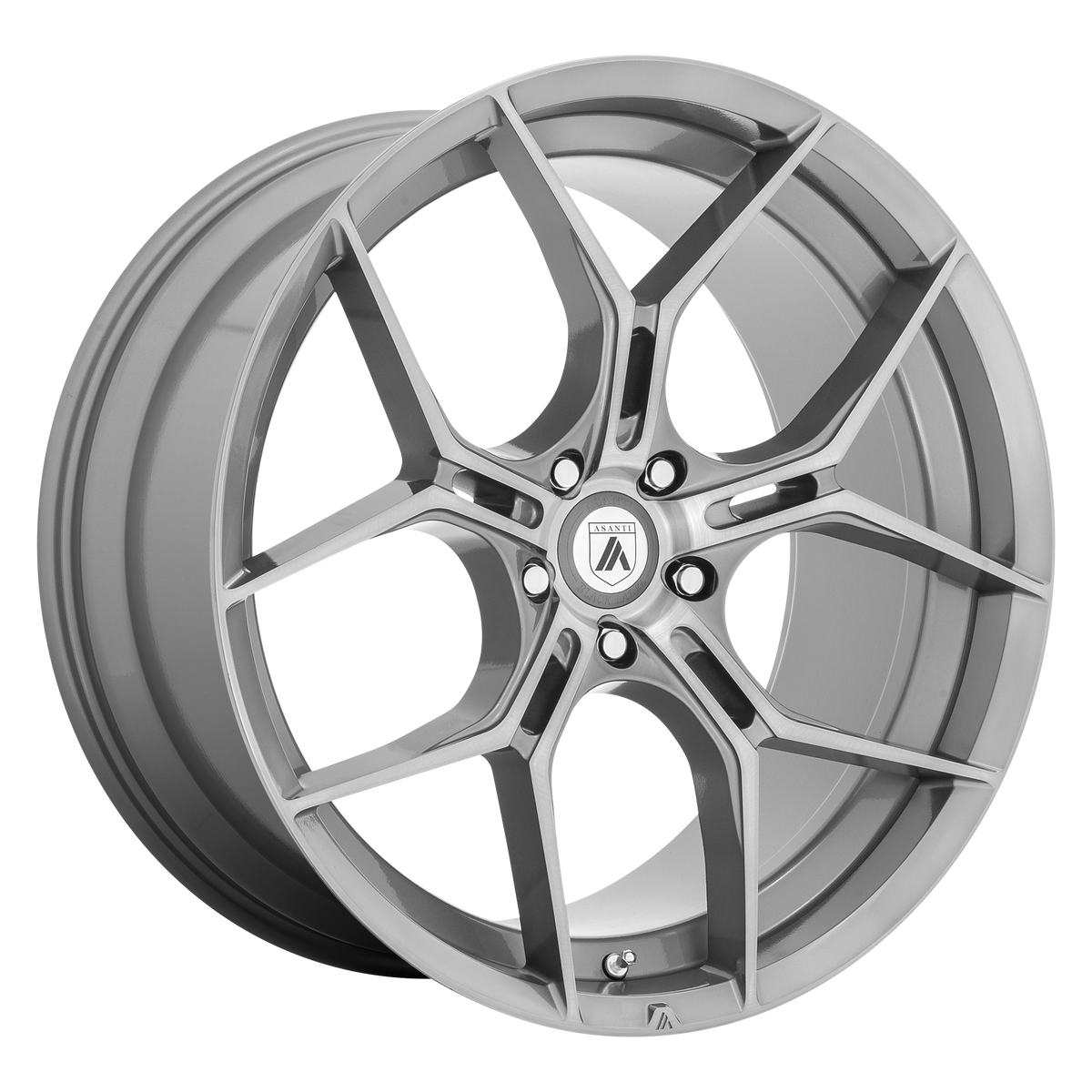 Asanti Black Abl-37 Monarch 20X9 5X114.3 +38MM Titanium Brushed