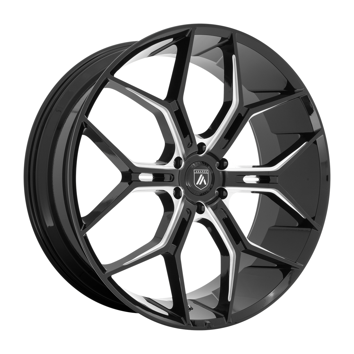 Asanti Black Abl-38 Monarch Truck 22X9.5 6X139.7 +20MM Gloss Black Milled