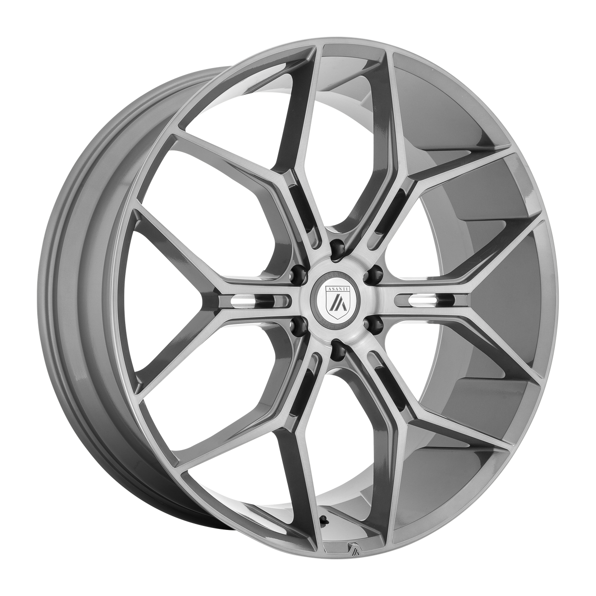 Asanti Black Abl-38 Monarch Truck 24X10 6X139.7 +20MM Titanium Brushed