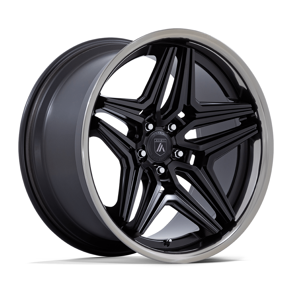 Asanti Black Ab046 Duke 22X10.5 5X120 +18MM Satin Black W/ Ddt Lip