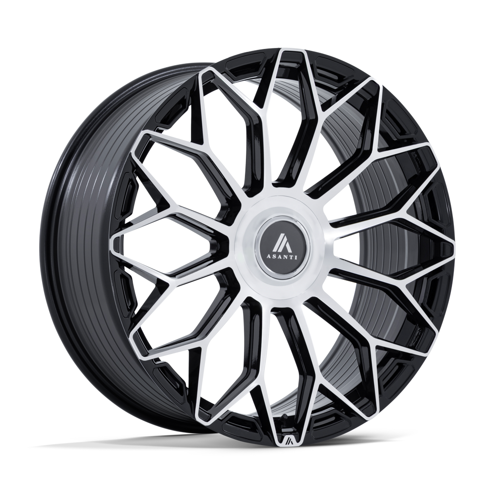 Asanti Black Ab051 Envoy 22X9 BLANK +20MM Gloss Black W/ Machined Face