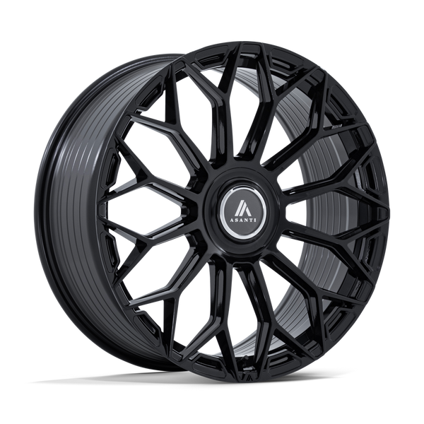 Asanti Black Ab051 Envoy 22X9 5X112/5X114.3/5X114 +38MM Gloss Black