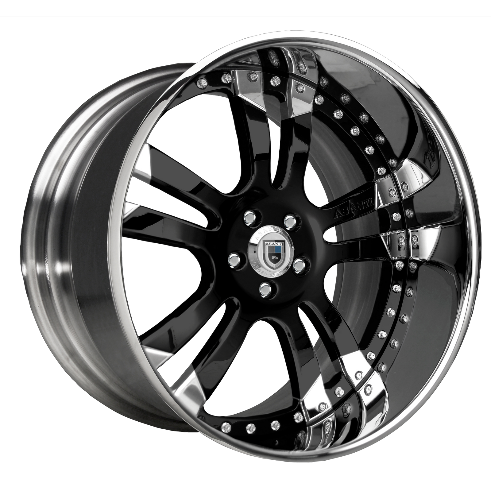 Asanti - AF142 3PC. 19X8.5 5X108 +35 Black