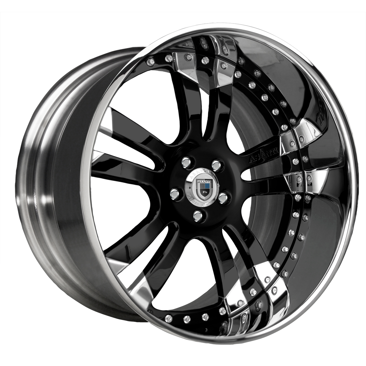 Asanti - AF142 3PC. 19X9.5 5X108 +14 Black
