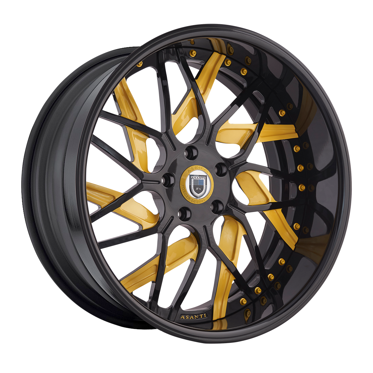 Asanti - AF832 3PC 26X10 5X127 +4 Gold Tint