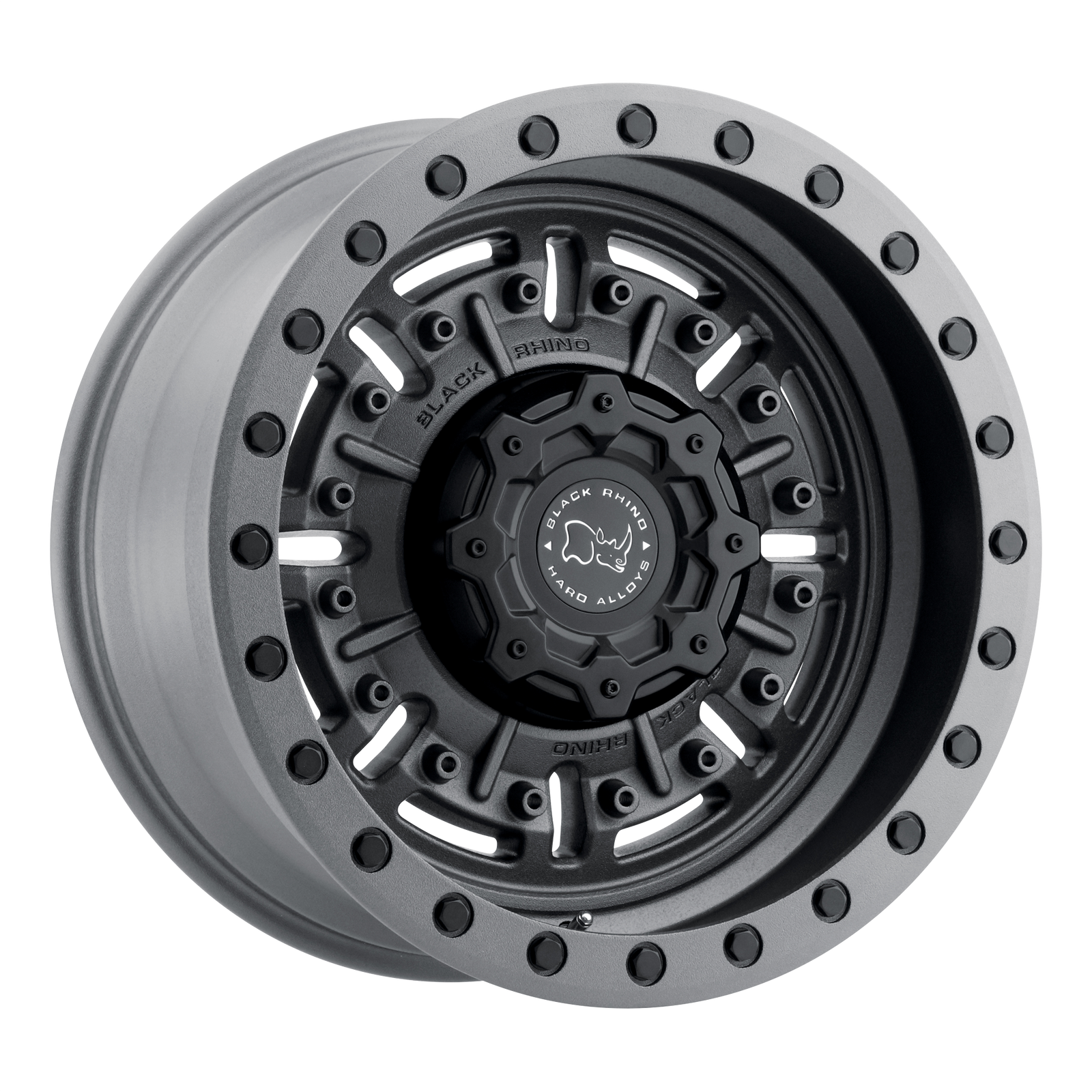 Black Rhino Abrams 17X8.5 6X139.7 -18MM Textured Matte Gunmetal