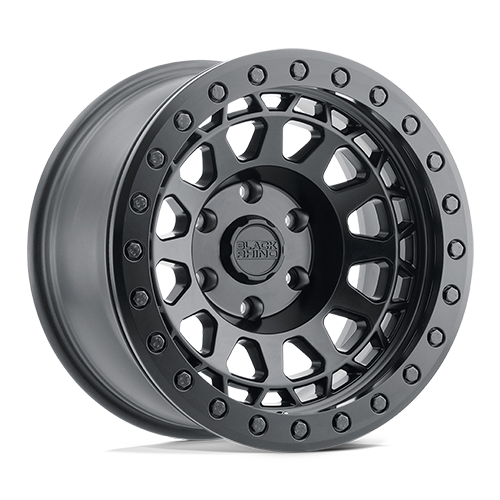 Black Rhino Primm Beadlock 17X8.5 5X127 -38MM Matte Black W/ Black Bolts
