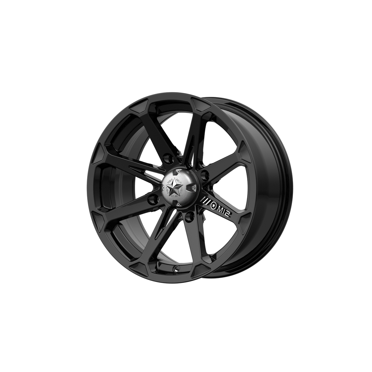 MSA Offroad Wheels M12 Diesel Utv 22X7 4X156 +10MM Gloss Black