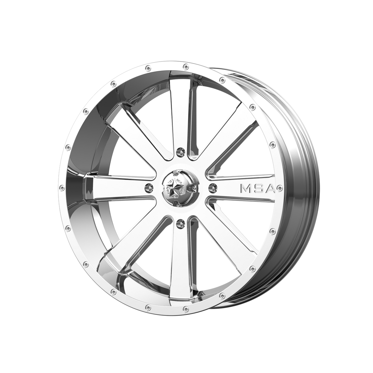 MSA Offroad Wheels M34 Flash Utv 20X7 4X137 +0MM Chrome
