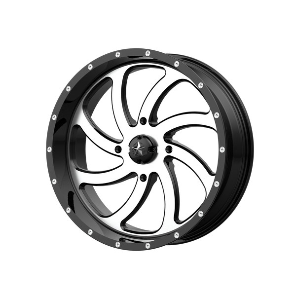 MSA Offroad Wheels M36 Switch Utv 18X7 4X137 +0MM Machined Gloss Black
