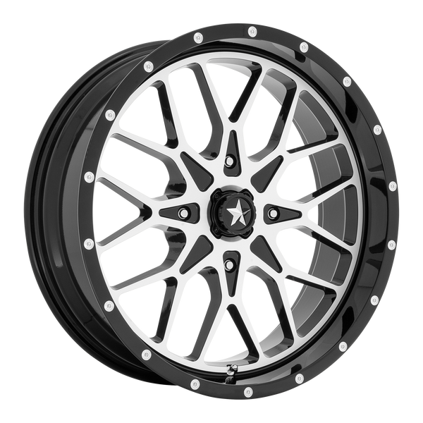 MSA Offroad Wheels M45 Portal Utv 14X7 4X110 +10MM Gloss Black Machined