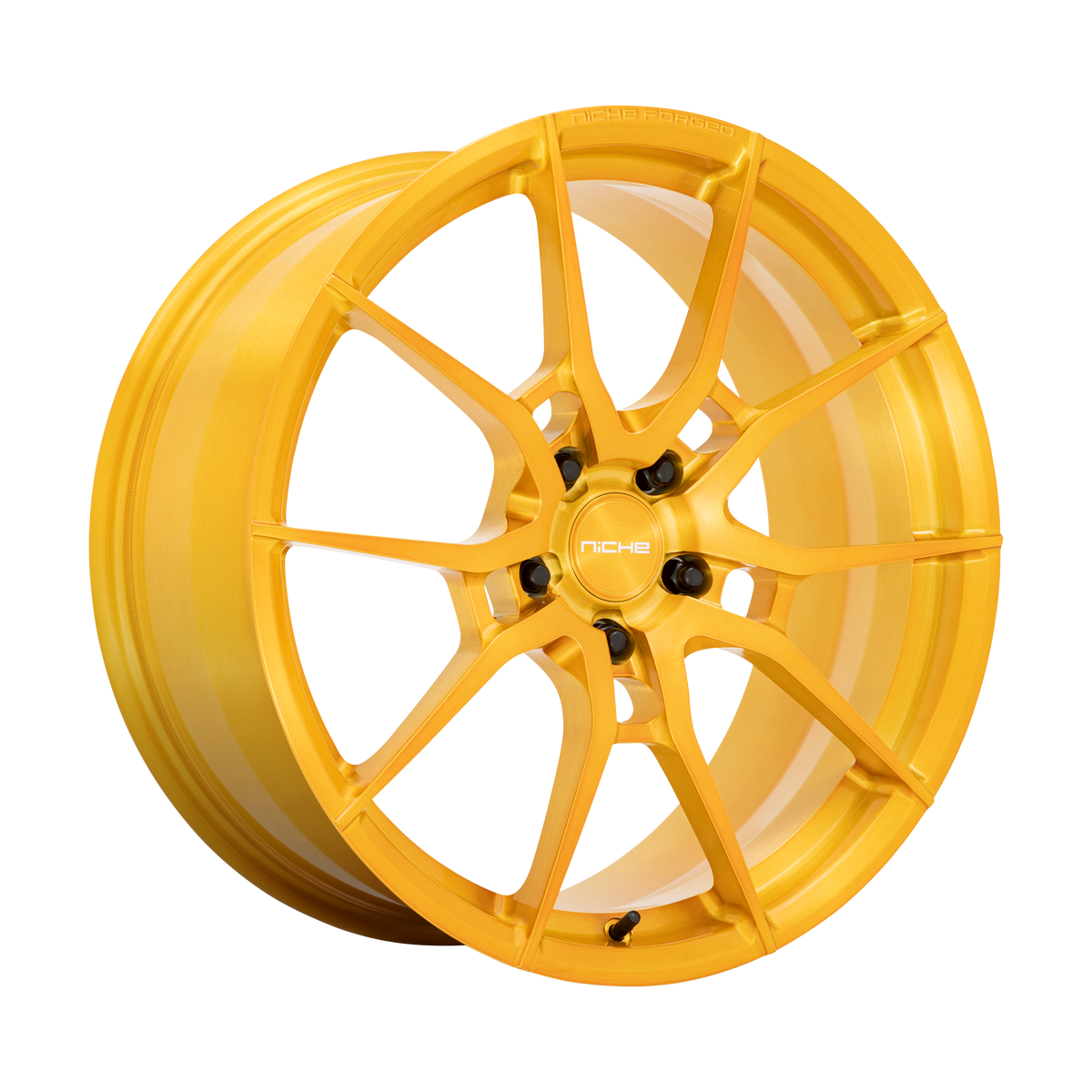 Niche 1PC T112 Kanan 20X10 5X115 +45MM Brushed Candy Gold
