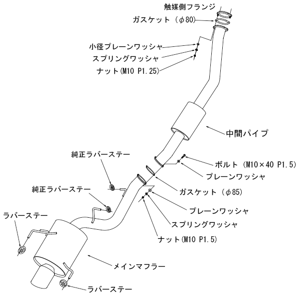 HKS Super Turbo Muffler Ti Skyline GT-R - 31030-AN004