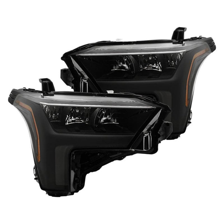 Xtune 22+ Toyota Tundra Black Housing Full LED Headlight - OE Black Set (HD-JH-TTU22-LED-AM-BK) - 9956836