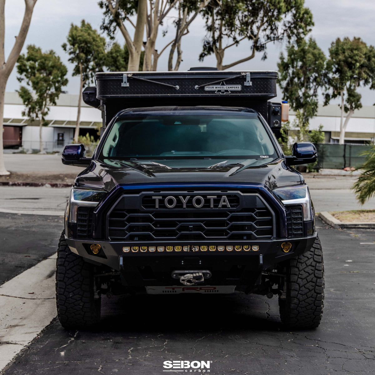 Seibon 22-25 Toyota Tundra / 23-25 Sequoia TS-Style Carbon Fiber Hood - HD23TYTU-TS