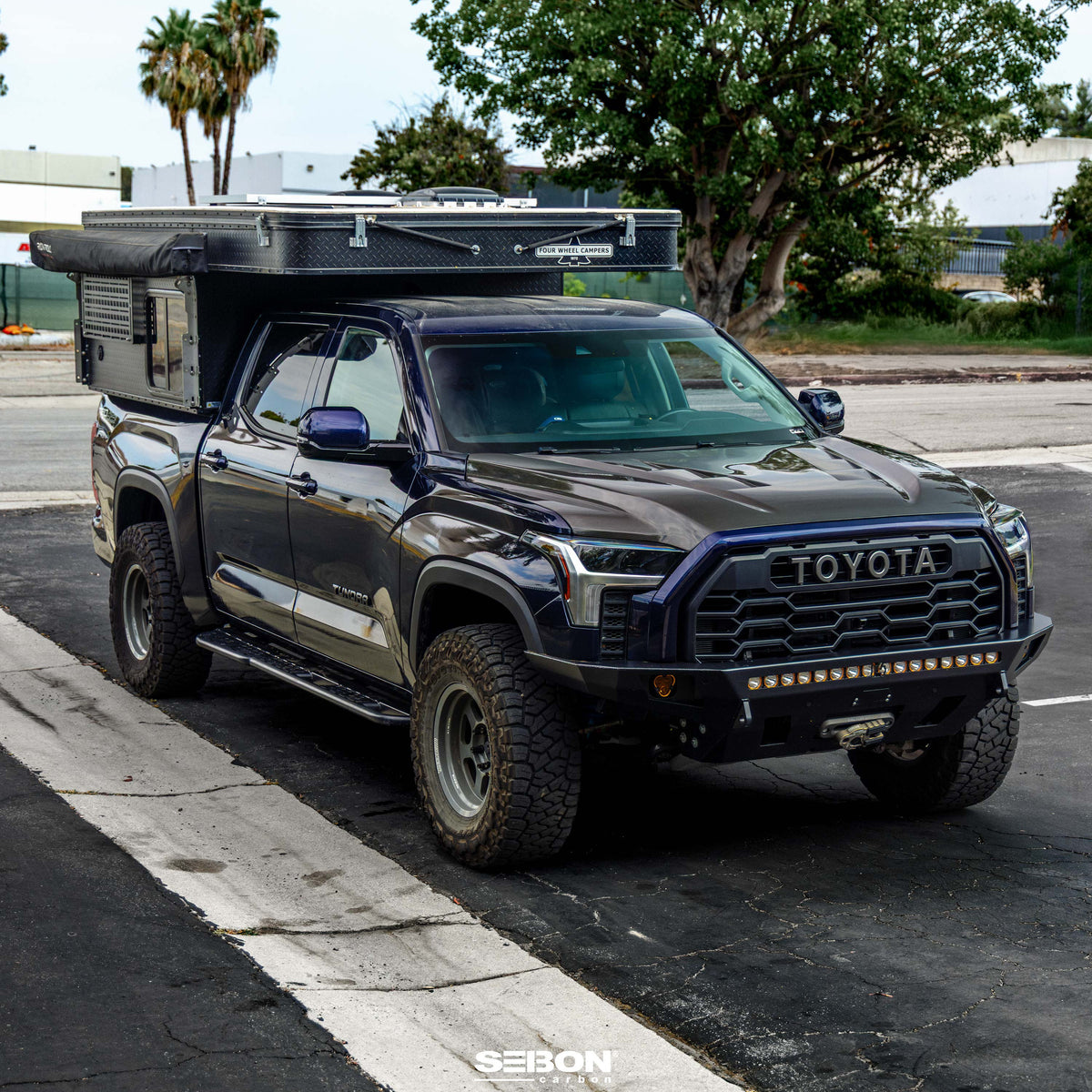 Seibon 22-25 Toyota Tundra / 23-25 Sequoia TS-Style Carbon Fiber Hood - HD23TYTU-TS