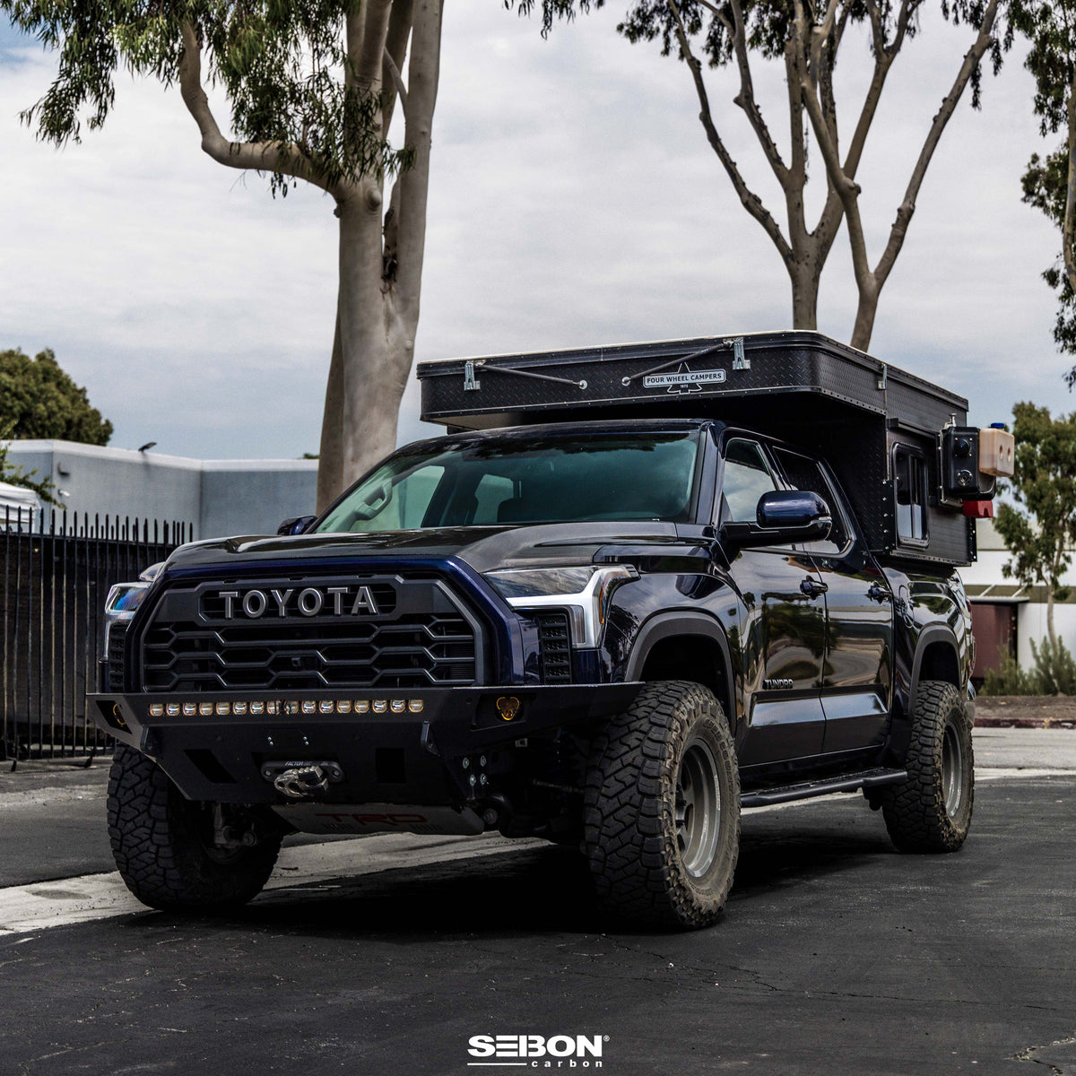 Seibon 22-25 Toyota Tundra / 23-25 Sequoia TS-Style Carbon Fiber Hood - HD23TYTU-TS