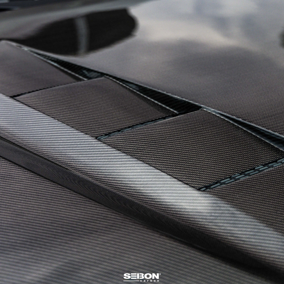 Seibon 22-25 Toyota Tundra / 23-25 Sequoia TS-Style Carbon Fiber Hood - HD23TYTU-TS