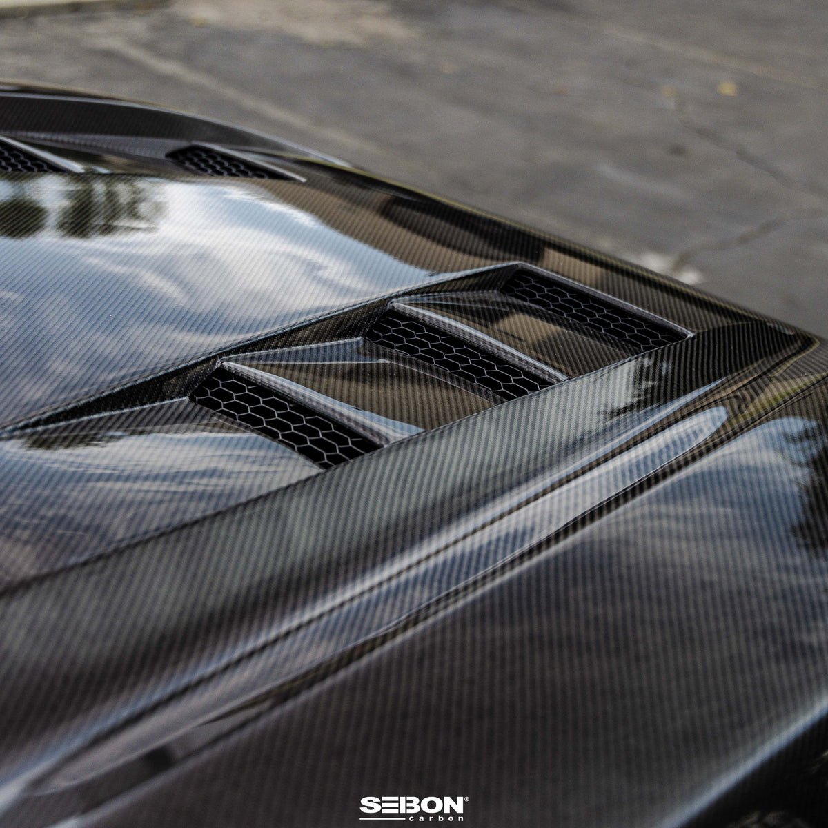 Seibon 22-25 Toyota Tundra / 23-25 Sequoia TS-Style Carbon Fiber Hood - HD23TYTU-TS