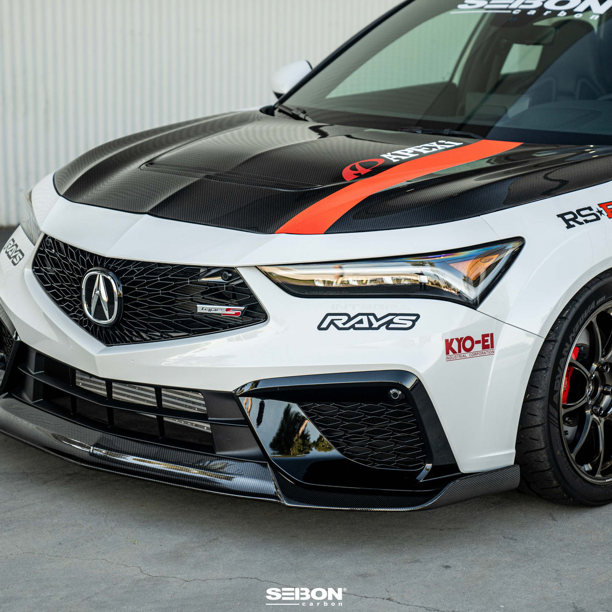 Seibon 24-25 Acura Integra Type-S OE-Style Double Sided Carbon Fiber Hood - HD24ACINS-OE-DS