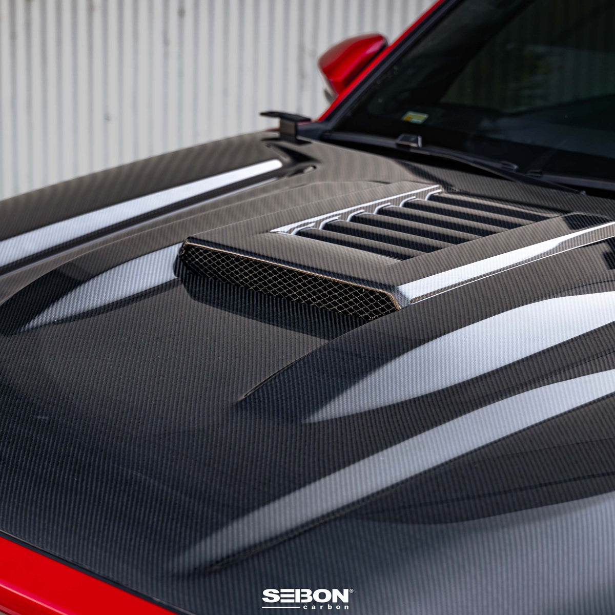 Seibon 2024+ Toyota Tacoma TR-Style Carbon Fiber Hood - HD24TYTA-TR