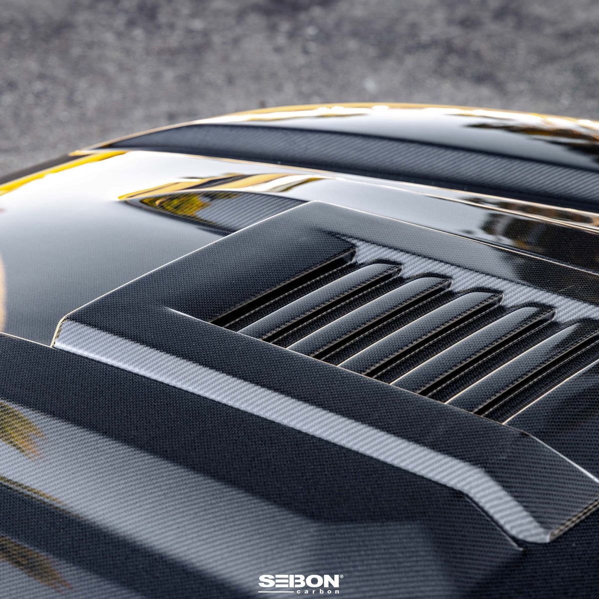 Seibon 2024+ Toyota Tacoma TR-Style Carbon Fiber Hood - HD24TYTA-TR
