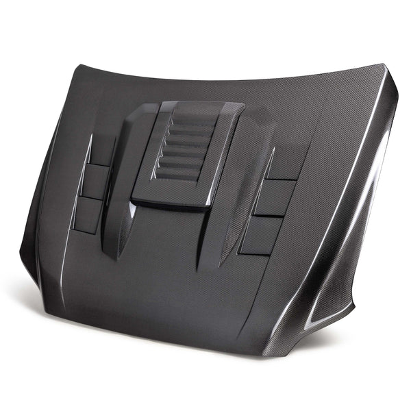 Seibon 2024 Toyota Tacoma TS-Style Carbon Fiber Hood - HD24TYTA-TS