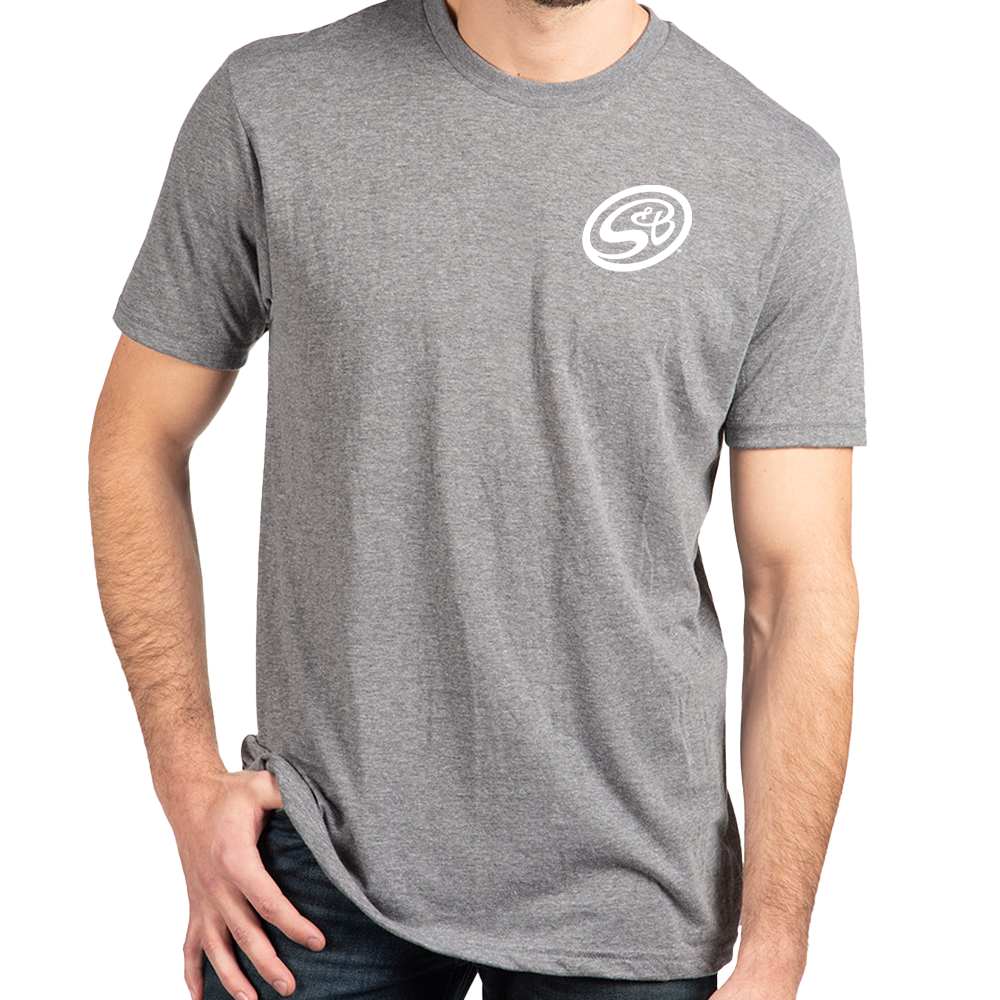 S&amp;B Shop Shirt - Gray/White - AM0608-00-S