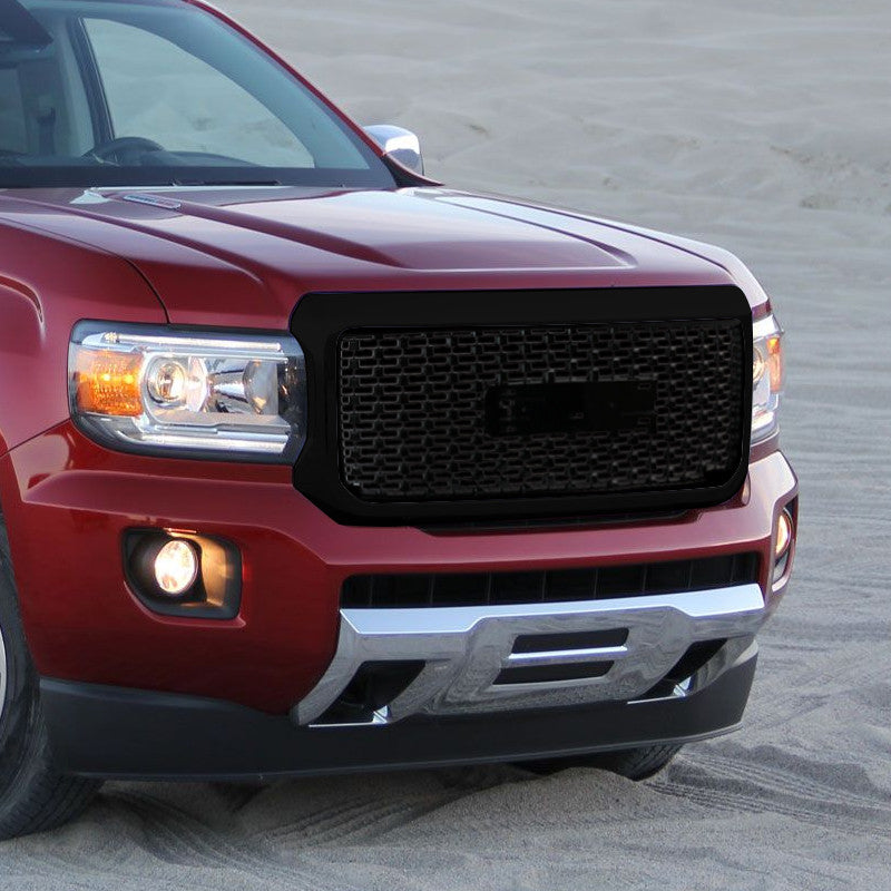 Spec-D Tuning - 2015-2018 GMC Canyon Black ABS Front Hood Grille - HG-CAN15JM-GL