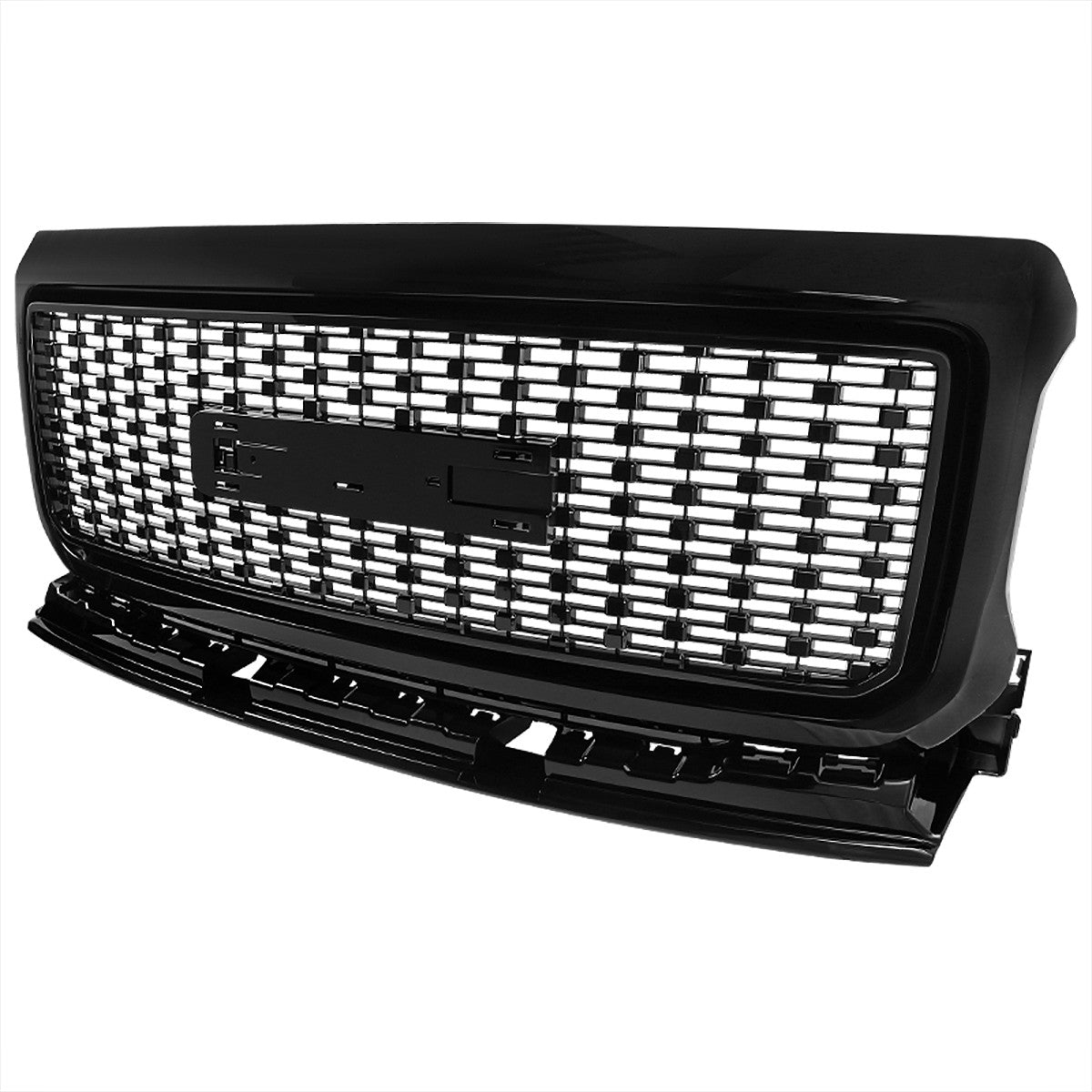 Spec-D Tuning - 2015-2018 GMC Canyon Black ABS Front Hood Grille - HG-CAN15JM-GL