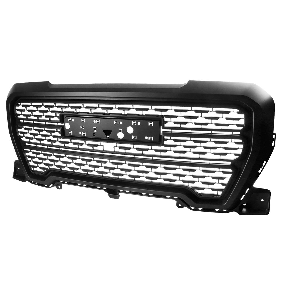Spec-D Tuning - 2019-2020 GMC Sierra 1500 Matte Black ABS Denali Style Mesh Grille - HG-GMC1915BB-GL