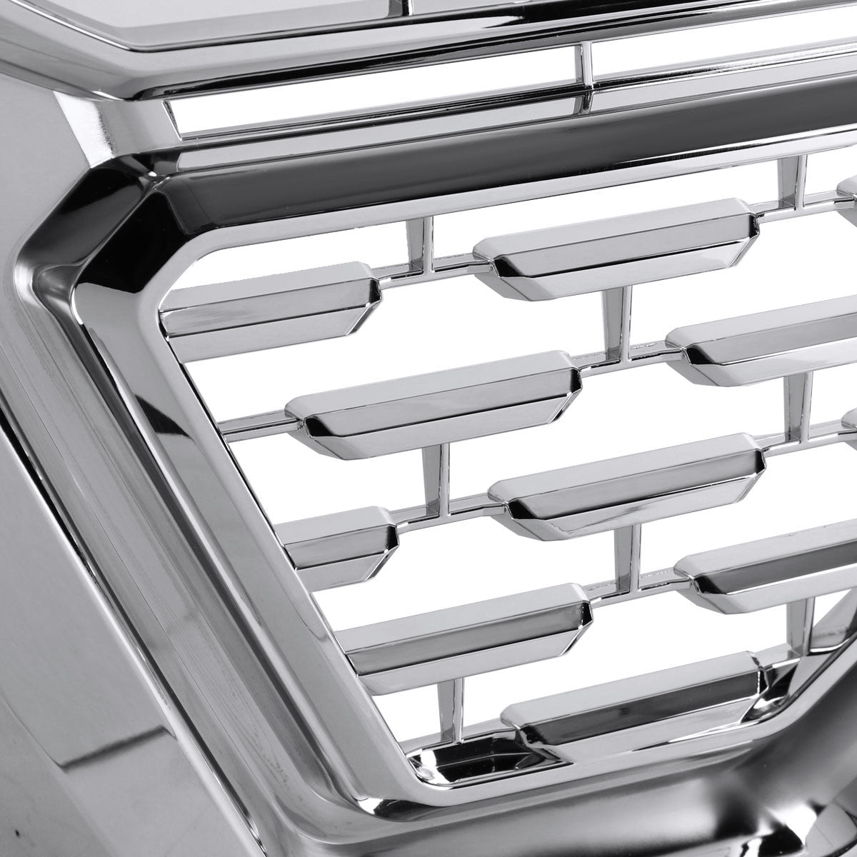 Spec-D Tuning - 2019-2021 GMC Sierra 1500 Chrome Denali Mesh Grille - HG-GMC1915C-JB