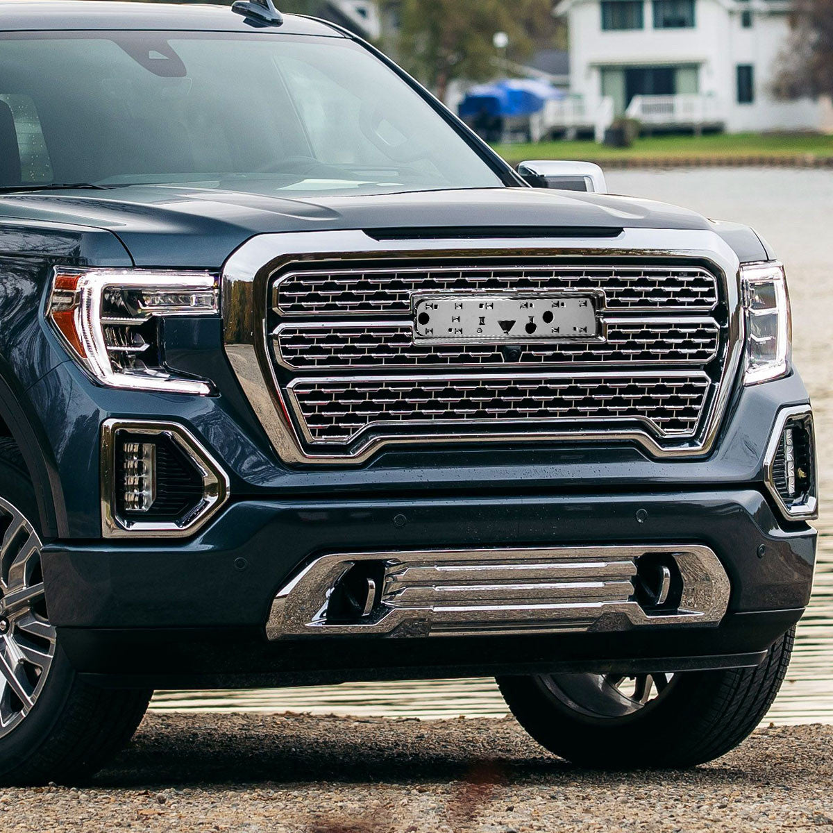 Spec-D Tuning - 2019-2021 GMC Sierra 1500 Chrome Denali Mesh Grille - HG-GMC1915C-JB