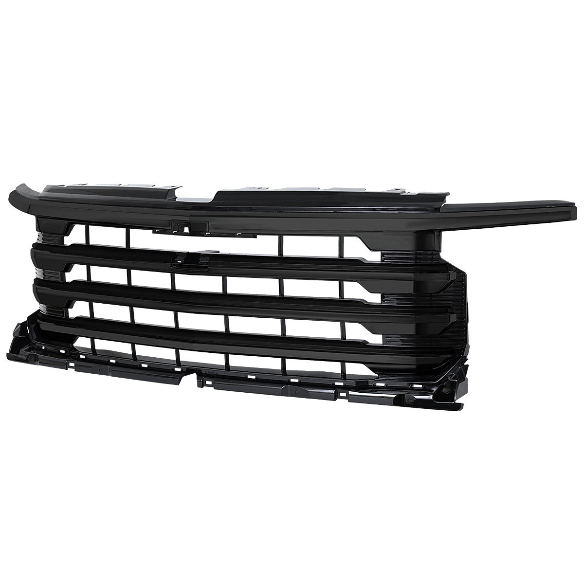 Spec-D Tuning - 2022-2026 Chevrolet Silverado 1500 High Country Black Mesh Front Upper Hood Grille - HG-SIV2215HCJM-JB