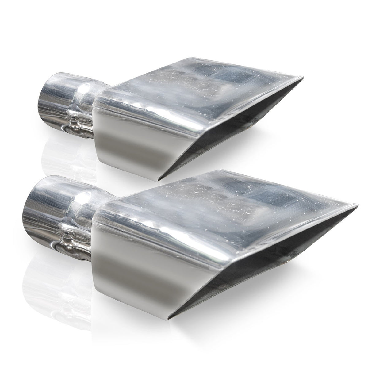 Stainless Works - Hot Rod Style Polished Exhaust Tips 304 Stainless Steel - 7010250