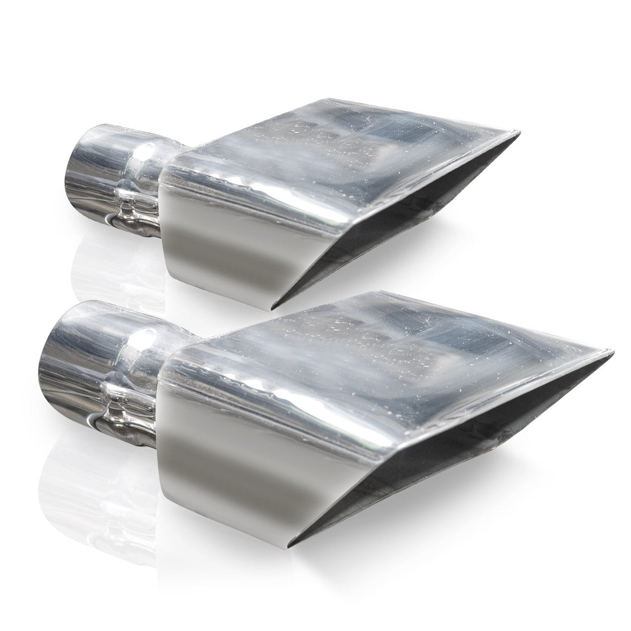 Stainless Works - Hot Rod Style Polished Exhaust Tips 304 Stainless Steel - 7010250