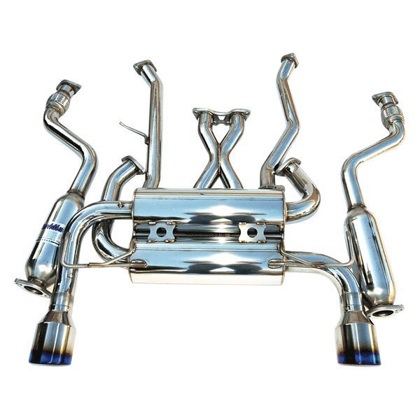 Invidia 03-05 Infiniti FX35/45 Gemini Rolled Titanium Tip Cat-back Exhaust