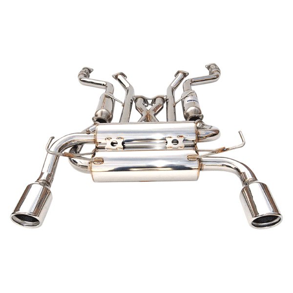 Invidia 03-06 Infiniti G35 Coupe Gemini Rolled Stainless Steel Tip Cat-back Exhaust - HS03IG3GIS for 2003-2006 INFINITI G - f